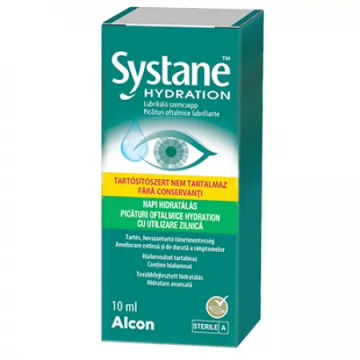 Picaturi oftalmice fara conservanti Systane Hydration, 10ml, Alcon