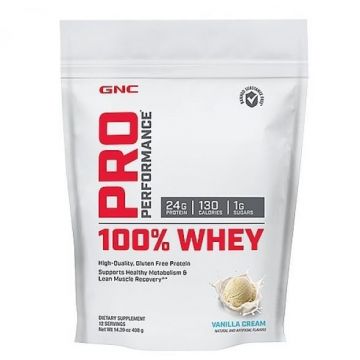 Proteina din zer Pro Performance 100%, 408g, GNC