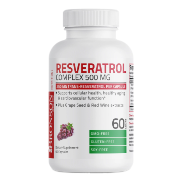 Resveratrol 500 mg Complex, 60 capsule, Bronson Laboratories