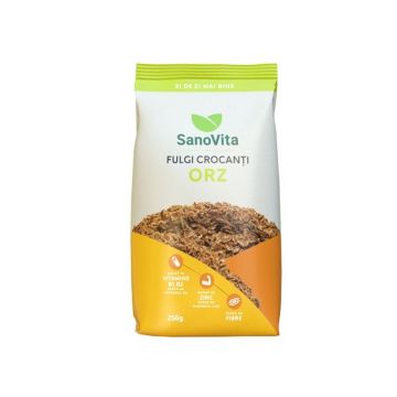 Sanovita Fulgi de orz crispy, 250 g