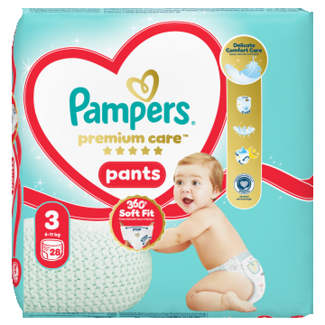 Scutece Pants Premium Care Nr.3 6-11kg, 28 bucati, Pampers