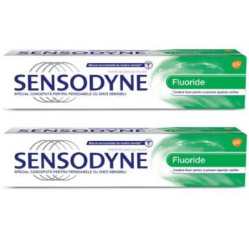 Sensodyne pasta de dinti Fluoride - 100ml (pachet promo - 50% reducere la al doilea produs)