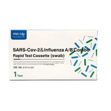 Test rapid SARS CoV-2 si Gripa A/B, 1 bucata, Realy Tech