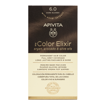 Vopsea de par My Color Elixir, Dark Blonde N6.0, 155 ml, Apivita