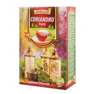 Ceai de coriandru fructe, 100g, AdNatura