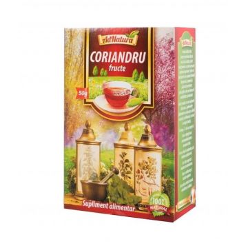 Ceai de coriandru fructe, 50g, AdNatura