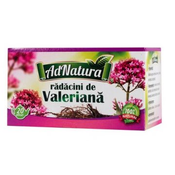 Ceai de valeriana, 20 plicuri, AdNatura