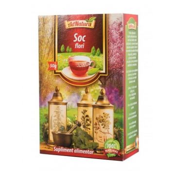 Ceai din flori de soc, 50g, AdNatura