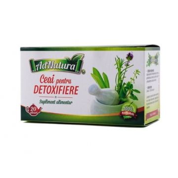 Ceai pentru detoxifiere, 20 plicuri, AdNatura
