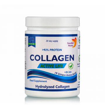 Collagen pulbere Active Life 10000mg, 300g, Swedish Nutra