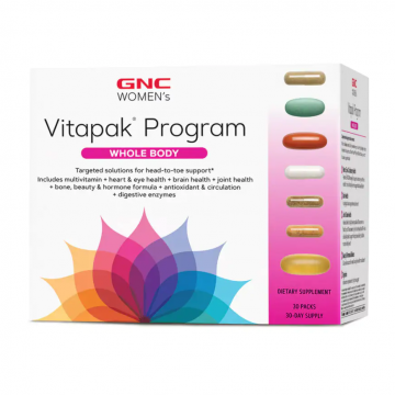 Complex de multivitamine pentru sustinerea intregului organism Vitapak, 30 pachetele, GNC