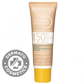 Fluid Cover Touch cu SPF50+ ten deschis Photoderm, 40g, Bioderma