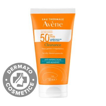 Fluid Solare Cleanance Triasorb pentru ten gras-acneic SPF50+, 50ml, Avene