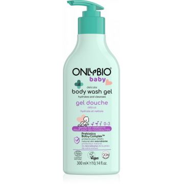 Gel de dus delicat pentru bebelusi, 300ml, OnlyBio