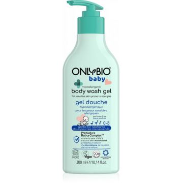 Gel de dus hipoalergenic pentru bebelusi, 300ml, OnlyBio