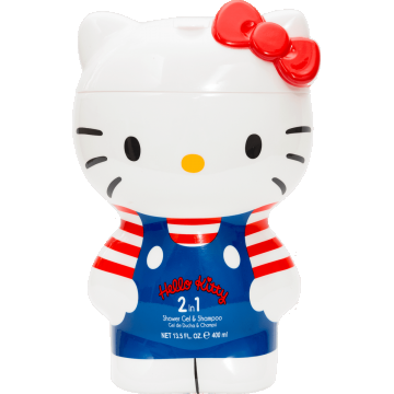 Gel de dus si sampon figurina 2D Hello Kitty, 400ml, Airval
