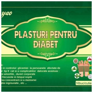 Plasturi pentru diabet 7 x 10cm, 16 bucati, Naturalia Diet