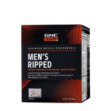 Program Complex de Multivitamine pentru barbati AMP Men's Ripped Vitapak® , 30 pachetele, GNC