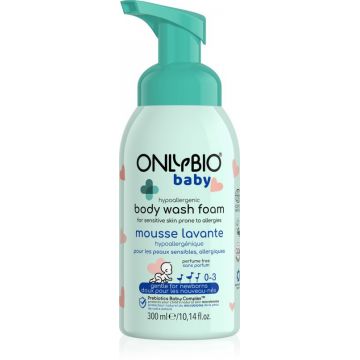 Spuma de dus hipoalergenica pentru bebelusi, 300ml, OnlyBio