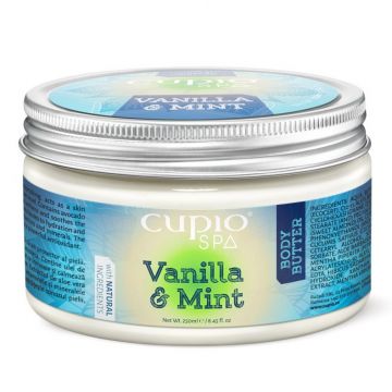 Unt de corp Organic SPA Vanilla & Mint, 250ml, Cupio