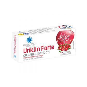 Uriklin Forte, 12 capsule, BioSunLine