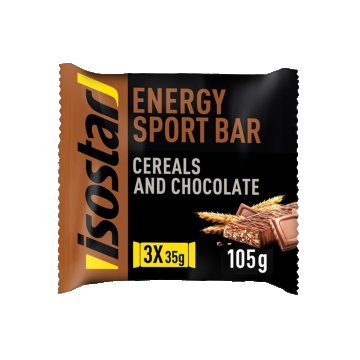 Baton High Energy cu aroma de ciocolata, 3 x 35g, Isostar