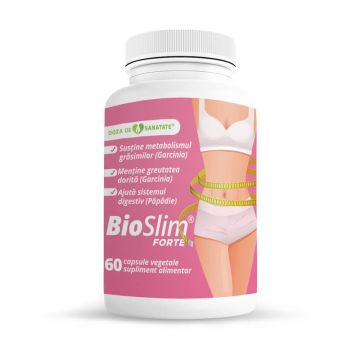 Bioslim Forte, 60 comprimate, Doza de Sǎnǎtate