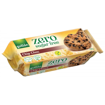 Biscuiti fara zahar Chip Choco, 125g, Gullon