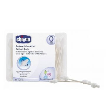 CHICCO, betisoare vata cu protectie, 90 de Bucati