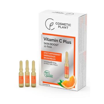 Cosmetic Plant Fiole Skin Boost cu Vitamina C Tetra, 10 fiole x  2ml