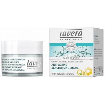 Crema de zi cu complex anti-age coenzima Q10 naturala Basis Sensitiv, 50ml, Lavera