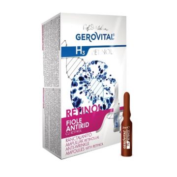 gerovital h3 retinol fiole antirid cu retinol ctx10 buc