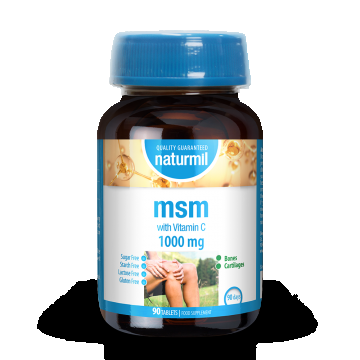 MSM 1000 mg cu vitamina C 90 comprimate