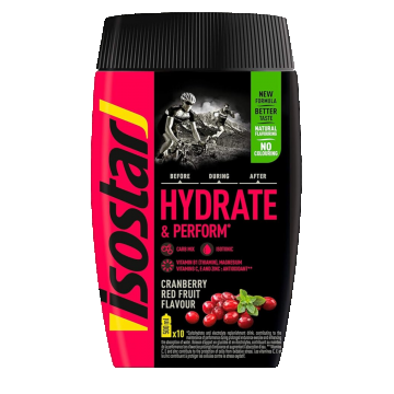 Pudra izotonica antioxidanti fructe rosii H&P, 400g, Isostar