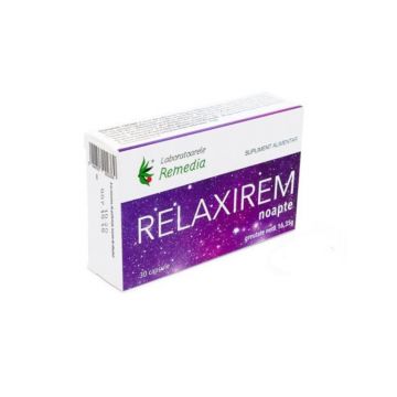 Relaxirem Noapte, 30 capsule, Remedia