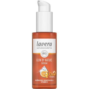 Serum cu coenzima Q10 naturala & vitamina C Glow by Nature, 30ml, Lavera