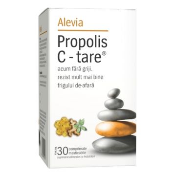 Alevia Propolis C-tare - 30 comprimate masticabile