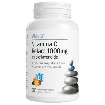 Alevia Vitamina C Retard 1000mg cu bioflavonoide - 30 comprimate filmate