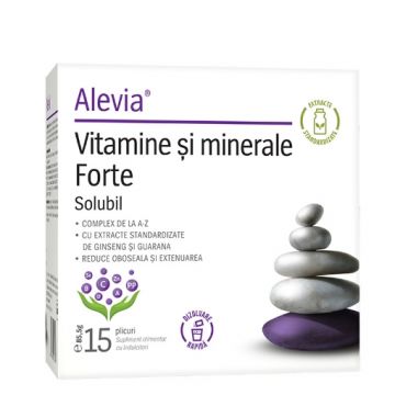 Alevia Vitamine si Minerale Forte Solubil - 15 plicuri
