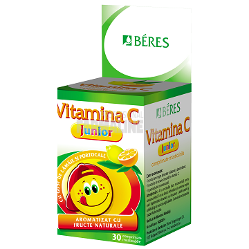 Beres Junior Vitamina C 30 comprimate masticabile