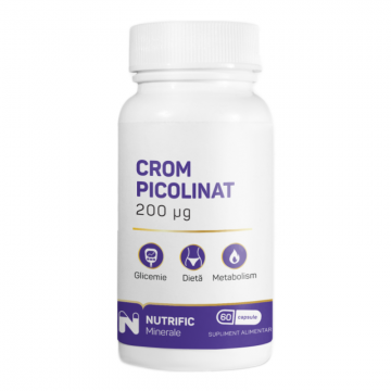 Crom picolinat 200mcg, 60 capsule, Nutrific