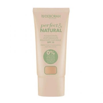 Fond de ten Deborah Perfect & Natural SPF 15, 30 ml (Nuanta fond de ten: 01 Fair Rose)