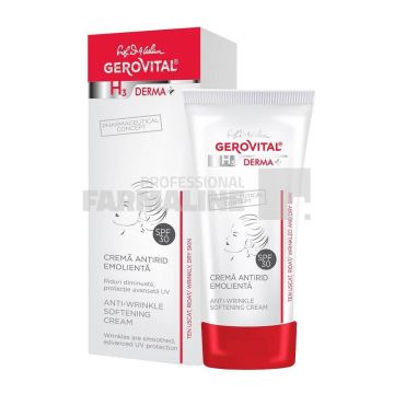 Gerovital H3 Derma + Crema fata antirid emolienta SPF30+ 30ml