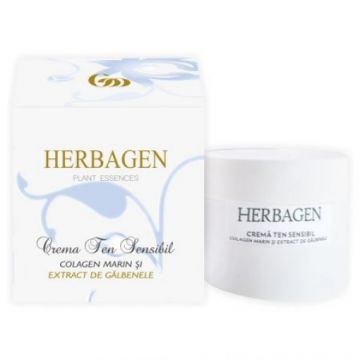 Herbagen crema cu colagen marin pentru ten sensibil - 100 grame