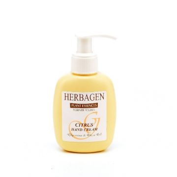 Herbagen Crema pentru maini cu citrice, glicerina si ulei de masline - 100ml