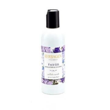 herbagen gel facial exfoliator scrub celulozic 150ml