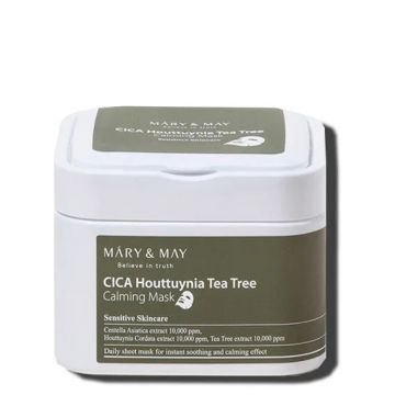 Masca tip servetel Cica Houttuynia Tea Tree, 30 bucati, Mary and May