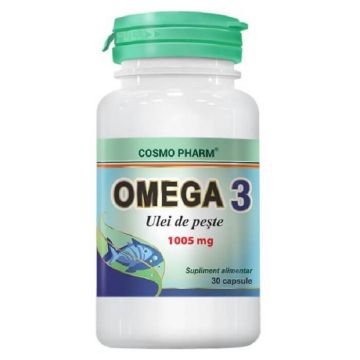 Omega 3 Ulei de Pește, 30 capsule, Cosmopharm
