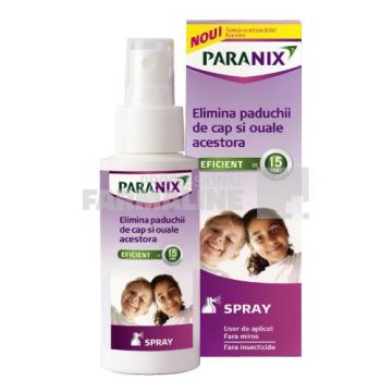 Paranix Spray pentru eliminarea paduchiilor de cap si oualor acestora 100 ml