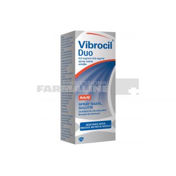 Vibrocil Duo 0,5 mg/ml + 0,6 mg/ml spray nazal soluÅ£ie
